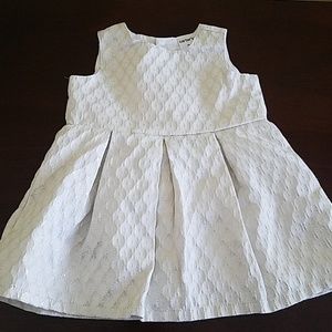 ~Adorable off white and gold dress.